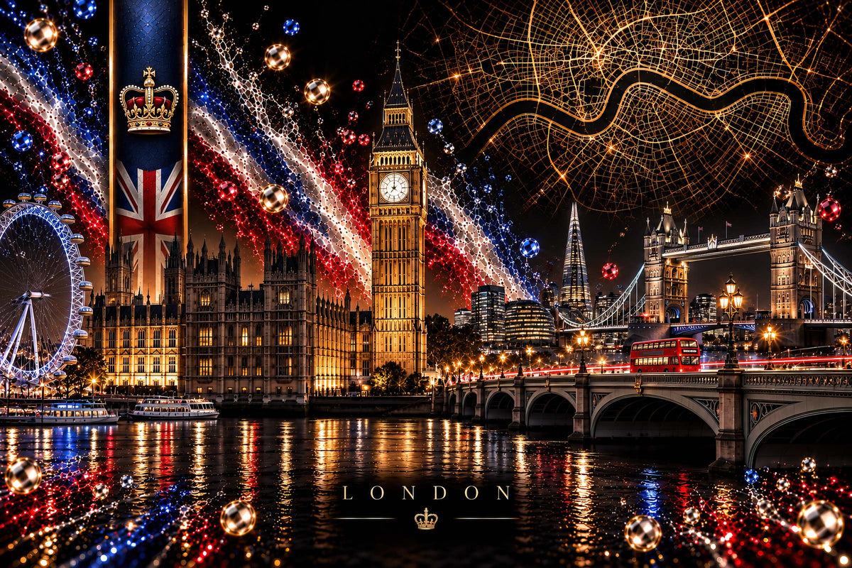 Luxe wanddecoratie Londen met iconische gebouwen – London Iconics van ELICEC
